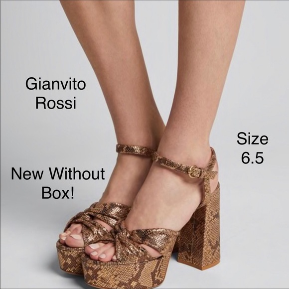 Gianvito Rossi Shoes - Gianvito Rossi snake metallic pumps 6.5